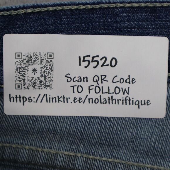 Calvin Klein Pants Womens 30 Blue Flared Mid Rise Medium Wash Denim Button Jeans - Picture 14 of 14